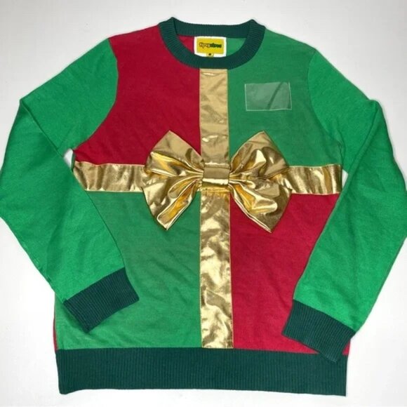 Tipsy Elves 🎄 Ugly Christmas Sweater | Size L | Rare Festive Knit, Party Ready - Picture 3 of 10